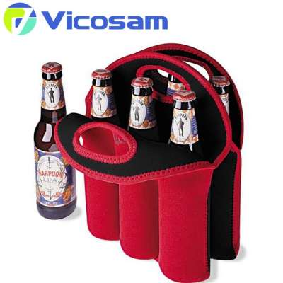 Neoprene 6 Pack Bottle Carrier Extra Thick Insulated Bottle Holder Keeps Drinks Cold Use for Water Six Pack of Beer