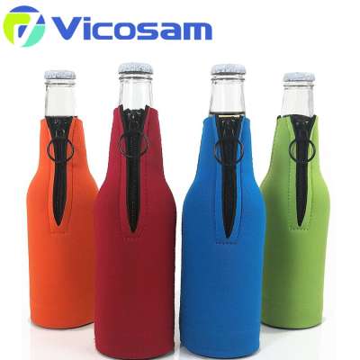 Beer Bottle Cooler Sleeves with Zipper hot sale at Waimaotong